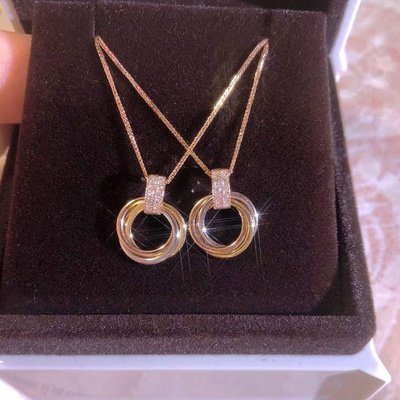 18K gold-plated gemstone