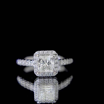 18k gold square type finger