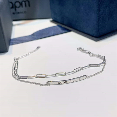 18K gold good Lucy double layer hand strap